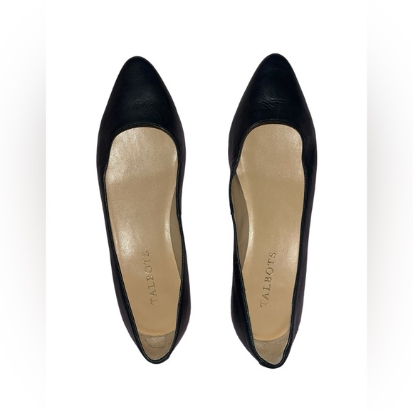 Talbots Black Flats Ballet Shoes Size 7M - Picture 2 of 6